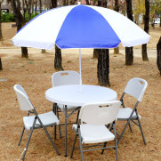 브로몰딩 파라솔 테이블 원형 940 야외 캠핑 매대 가판대  플리마켓 행사용