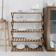 밴프 접이식70원목선반 5단