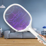 에파스 충전식 전기 모기채 화이트