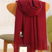 스카이 캐시미어 머플러 목도리 숄